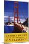 Southern Pacific's Four Scenic Routes Meet at San Francisco Travel Poster-null-Mounted Giclee Print