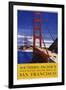 Southern Pacific's Four Scenic Routes Meet at San Francisco Travel Poster-null-Framed Giclee Print