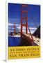 Southern Pacific's Four Scenic Routes Meet at San Francisco Travel Poster-null-Framed Giclee Print