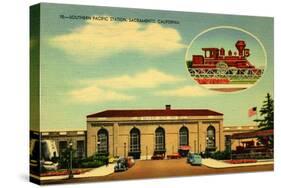 Southern Pacific Station, Sacramento, California, 1935-null-Stretched Canvas