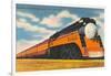 Southern Pacific Streamlined Train, Sunbeam-null-Framed Art Print