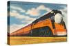 Southern Pacific Streamlined Train, Sunbeam-null-Stretched Canvas