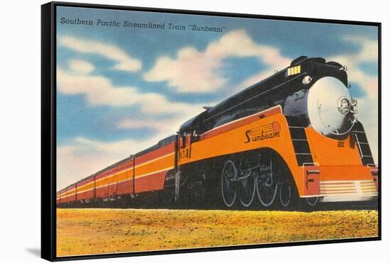 Southern Pacific Streamlined Train, Sunbeam-null-Framed Stretched Canvas