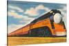 Southern Pacific Streamlined Train, Sunbeam-null-Stretched Canvas