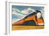 Southern Pacific Streamlined Train, Sunbeam-null-Framed Art Print