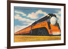 Southern Pacific Streamlined Train, Sunbeam-null-Framed Art Print
