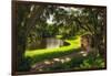 Southern Plantation Scenic, Charleston, SC-George Oze-Framed Photographic Print