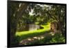 Southern Plantation Scenic, Charleston, SC-George Oze-Framed Photographic Print