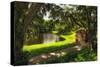 Southern Plantation Scenic, Charleston, SC-George Oze-Stretched Canvas