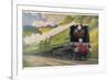 Southern Railway Express is Hauled by a "West Country" Locomotive-null-Framed Photographic Print