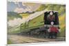 Southern Railway Express is Hauled by a "West Country" Locomotive-null-Mounted Photographic Print