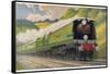 Southern Railway Express is Hauled by a "West Country" Locomotive-null-Framed Stretched Canvas