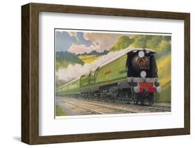 Southern Railway Express is Hauled by a "West Country" Locomotive-null-Framed Photographic Print