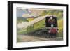 Southern Railway Express is Hauled by a "West Country" Locomotive-null-Framed Photographic Print