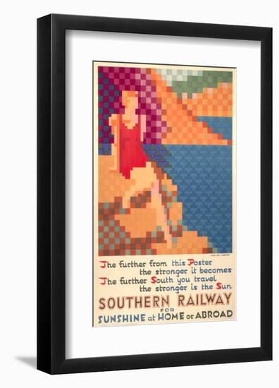 Southern Railway for Sunshine at Home Or Abroad-null-Framed Art Print