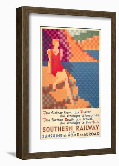 Southern Railway for Sunshine at Home Or Abroad-null-Framed Art Print