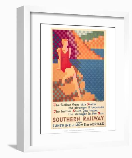 Southern Railway for Sunshine at Home Or Abroad-null-Framed Art Print