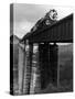 Southern Railway Train on Trestle Bridge. 210 Foot Tressel over the North Broad River, Georgia-Alfred Eisenstaedt-Stretched Canvas