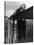 Southern Railway Train on Trestle Bridge. 210 Foot Tressel over the North Broad River, Georgia-Alfred Eisenstaedt-Stretched Canvas