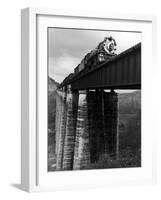 Southern Railway Train on Trestle Bridge. 210 Foot Tressel over the North Broad River, Georgia-Alfred Eisenstaedt-Framed Photographic Print