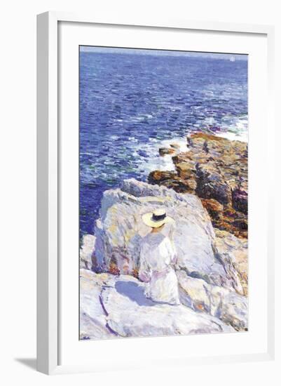 Southern Rock Riffs, Appledore-Childe Hassam-Framed Art Print