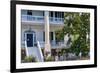 Southern Style House with a Magnolia Tree, Beaufort, South Carolina-George Oze-Framed Photographic Print