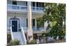 Southern Style House with a Magnolia Tree, Beaufort, South Carolina-George Oze-Mounted Photographic Print