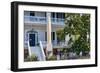 Southern Style House with a Magnolia Tree, Beaufort, South Carolina-George Oze-Framed Photographic Print