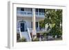 Southern Style House with a Magnolia Tree, Beaufort, South Carolina-George Oze-Framed Photographic Print