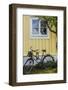 Southern Sweden, Karlskrona, Bjorkholmen area, the neighborhood of naval craftsmen, bicycle-Walter Bibikow-Framed Photographic Print