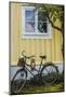 Southern Sweden, Karlskrona, Bjorkholmen area, the neighborhood of naval craftsmen, bicycle-Walter Bibikow-Mounted Photographic Print