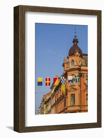 Southern Sweden, Karlskrona, street view of Ronneygatan street-Walter Bibikow-Framed Photographic Print