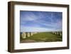 Southern Sweden, Kaseberga, Ales Stenar, Ale's Stones, early people's ritual site, 600 AD-Walter Bibikow-Framed Photographic Print