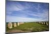 Southern Sweden, Kaseberga, Ales Stenar, Ale's Stones, early people's ritual site, 600 AD-Walter Bibikow-Mounted Photographic Print