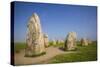 Southern Sweden, Kaseberga, Ales Stenar, Ale's Stones, early people's ritual site, 600 AD-Walter Bibikow-Stretched Canvas