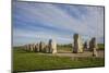Southern Sweden, Kaseberga, Ales Stenar, Ale's Stones, early people's ritual site, 600 AD-Walter Bibikow-Mounted Photographic Print