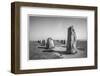 Southern Sweden, Kaseberga, Ales Stenar, Ale's Stones, early people's ritual site, 600 AD-Walter Bibikow-Framed Photographic Print