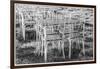 Southern Sweden, Ystad, cafe tables-Walter Bibikow-Framed Photographic Print