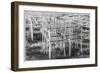 Southern Sweden, Ystad, cafe tables-Walter Bibikow-Framed Photographic Print