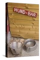 Southern Sweden, Ystad, Hund-Bar, water for dogs, dog bar-Walter Bibikow-Stretched Canvas