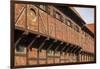 Southern Sweden, Ystad, traditional half-timbered building, Per Helsas Gard, 16th century-Walter Bibikow-Framed Photographic Print