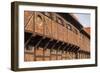 Southern Sweden, Ystad, traditional half-timbered building, Per Helsas Gard, 16th century-Walter Bibikow-Framed Photographic Print