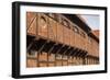 Southern Sweden, Ystad, traditional half-timbered building, Per Helsas Gard, 16th century-Walter Bibikow-Framed Photographic Print