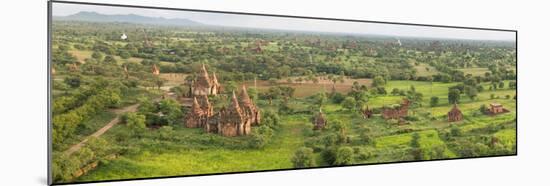 Southern View of Stupas Seen from Top of Tower at Aureum Palace Hotel, Bagan, Mandalay Region-null-Mounted Premium Photographic Print