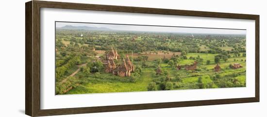 Southern View of Stupas Seen from Top of Tower at Aureum Palace Hotel, Bagan, Mandalay Region-null-Framed Photographic Print