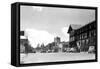 Southern View on Wall Street - Bend, OR-Lantern Press-Framed Stretched Canvas