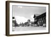 Southern View on Wall Street - Bend, OR-Lantern Press-Framed Art Print