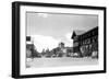 Southern View on Wall Street - Bend, OR-Lantern Press-Framed Art Print