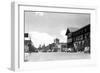 Southern View on Wall Street - Bend, OR-Lantern Press-Framed Art Print