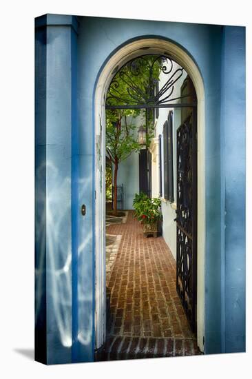 Southern Welcome In Charleston-George Oze-Stretched Canvas